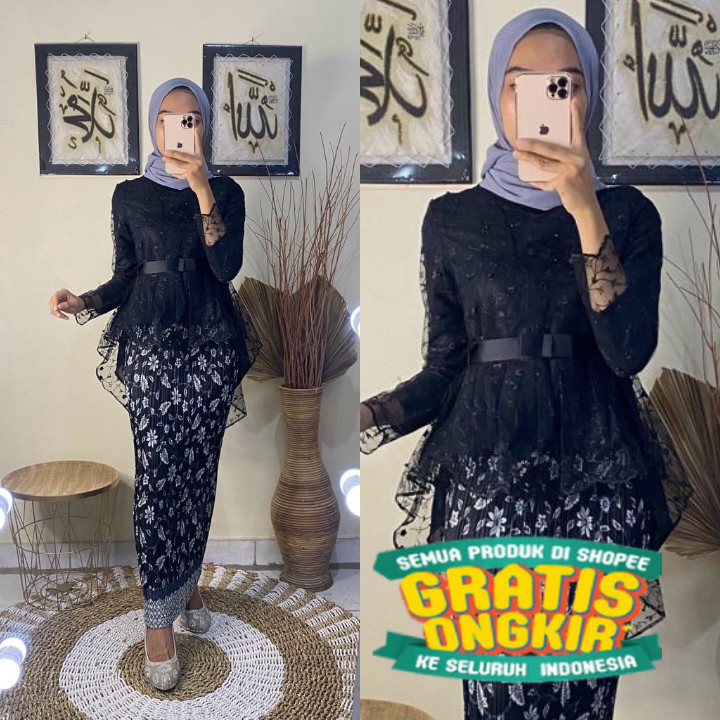 KIRANA OL - (BISA COD) SETELAN KEBAYA MODERN AURORA PITA/KEBAYA WISUDA MODERN KEKINIAN/KEBAYA BRUKAT