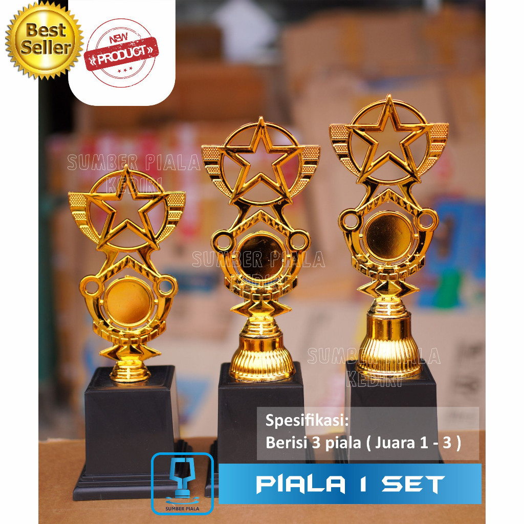 Piala Set 123 Piala Mini Piala Murah piala set mini piala set murah piala imtihan piala maulid piala