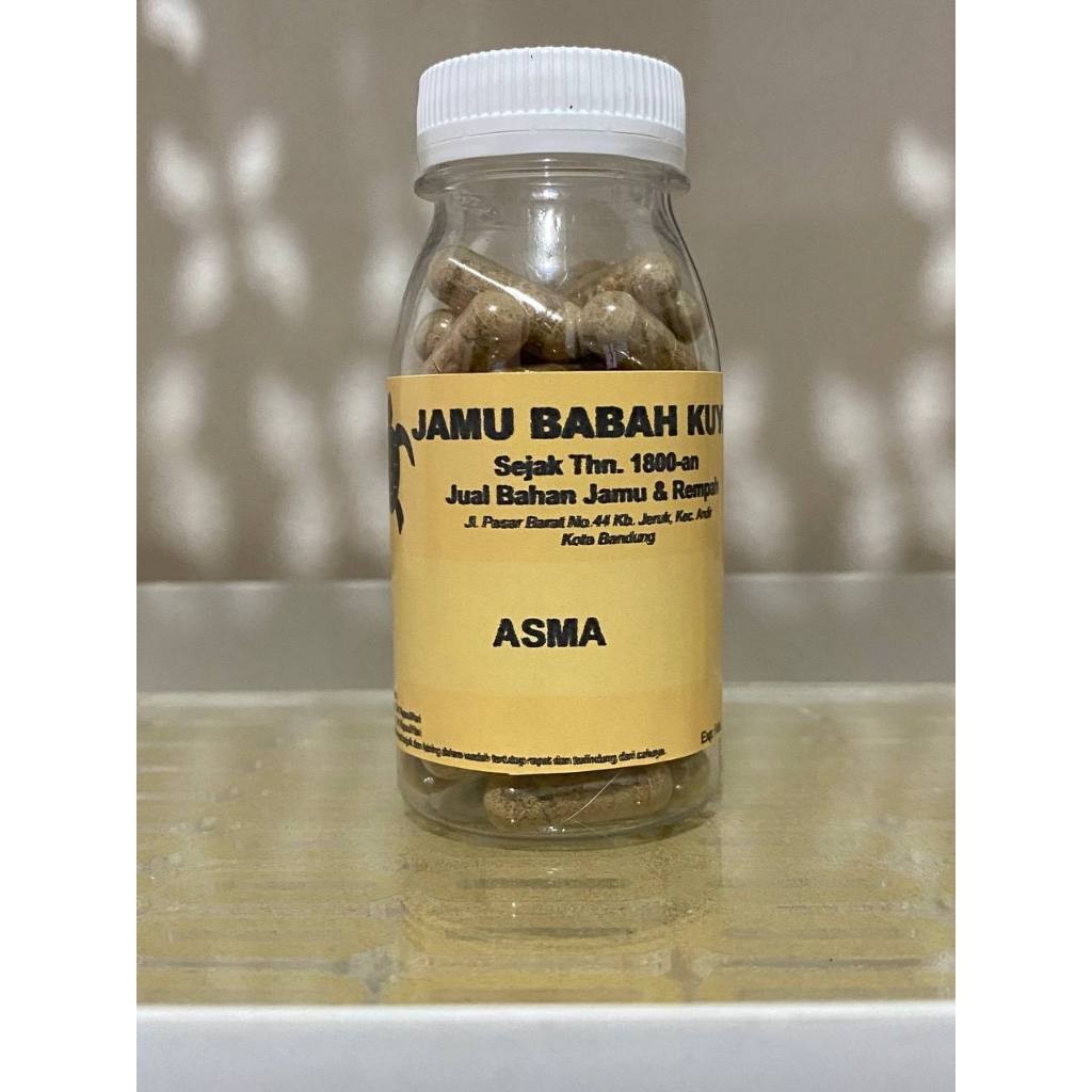 Hemat Beli 2 Botol Jamu Babah Kuya - Asma (50 Kapsul) Herbal