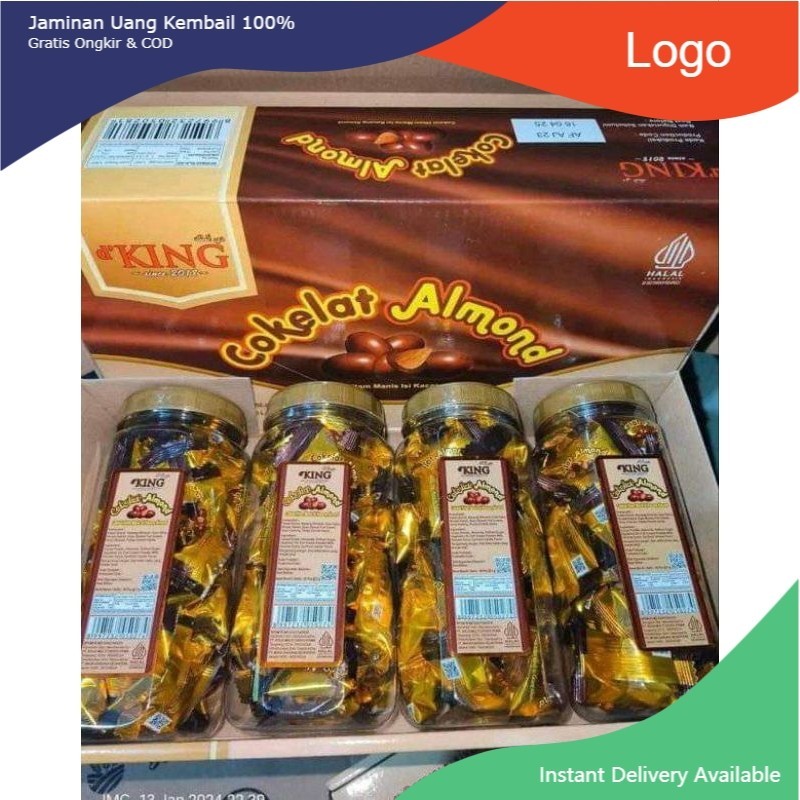 

coklat almond king / coklat 1 toples