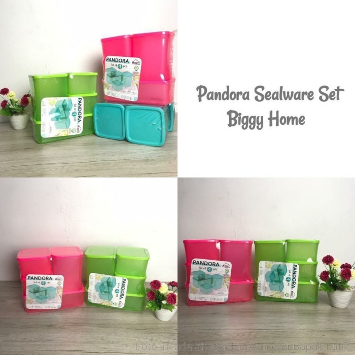 Pandora Sealware Set Biggy Home Toples Set Pandora Set , 1 Set isi 4