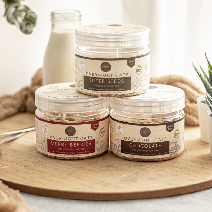 

Terbaru- OatBarn Overnight Oats - Bundle of 3 | Oatmeal