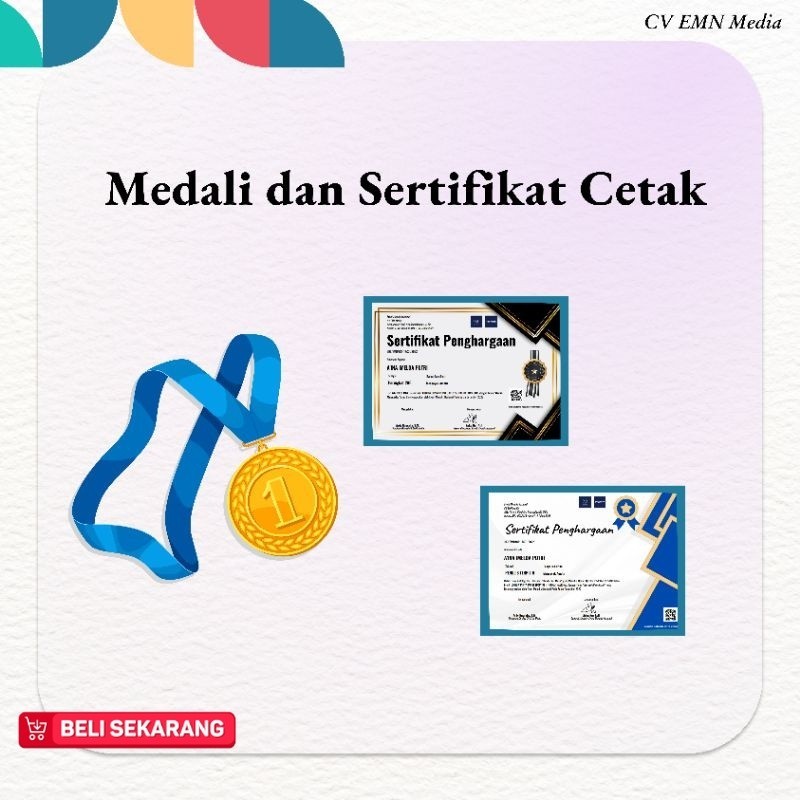 

Medali dan Sertivikat Cetak