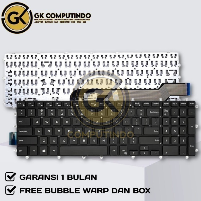 Keyboard Dell Inspiron 15 P32E P66F P72F P75F P82F P89F 5565 5567 3585