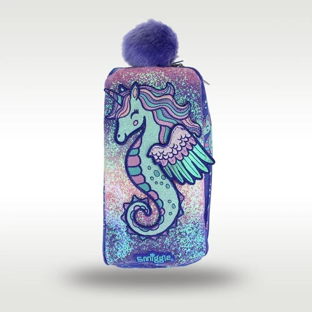 

✨LARIS✨ -SMIGGLE pocket character pencil case/pencil case smiggle dual zipper - Shark