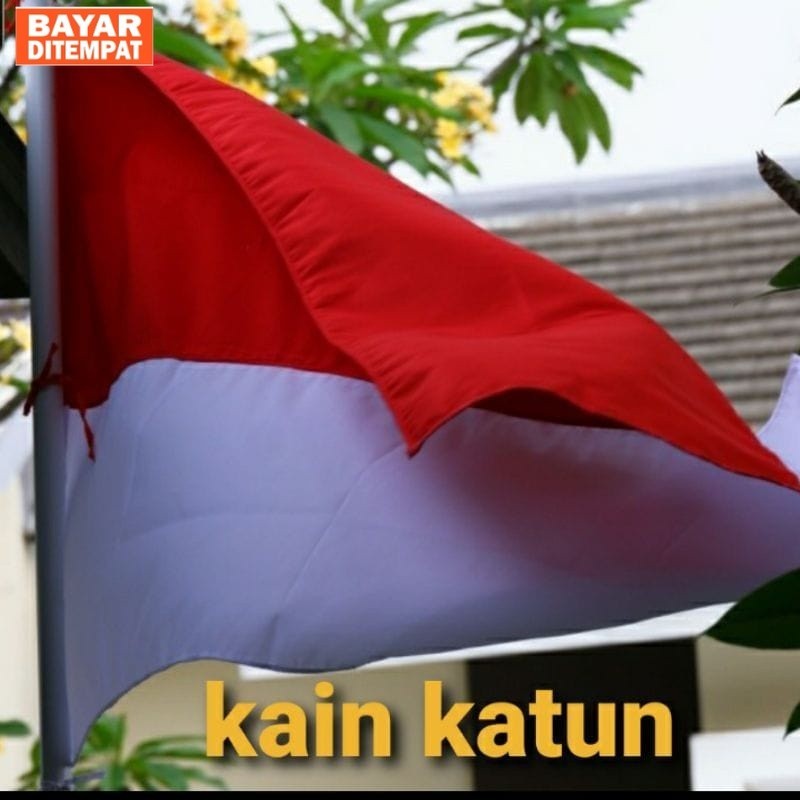 Bendera merah putih Bendera Indonesia kain katun