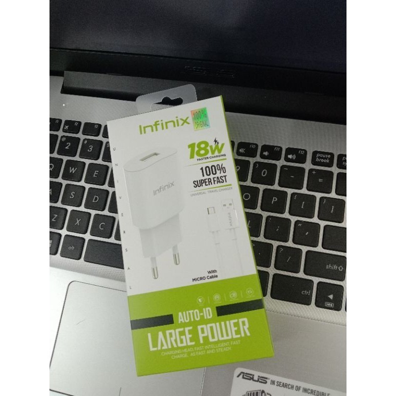 Charger Infinix 18W Fast Charging Micro USB Safety Design 5.0V 2A Hot 7 8 9 Note 8 9 10