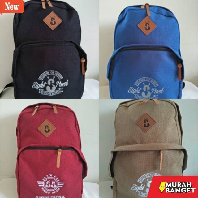 Tas Ransel Pria Kekinian Tas Ransel Distro bahan goni Cowok Cewek