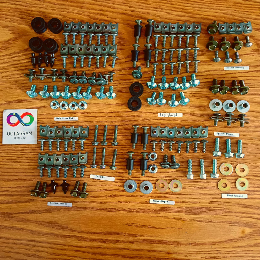 Baut Body Full set X-Ride 115c/Baut Full body Yamaha X-RIDE 2013-2016