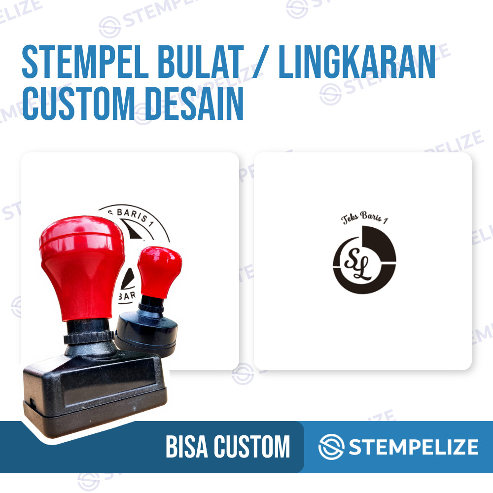 

Stempel Bulat / Lingkaran Custom Desain
