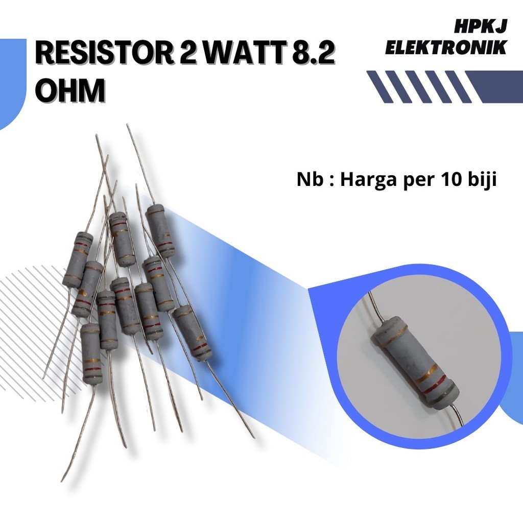 ( 30PCS ) RESISTOR 2 WATT 8.2 OHM 2watt 8.2ohm R 2 watt 8.2 ohm