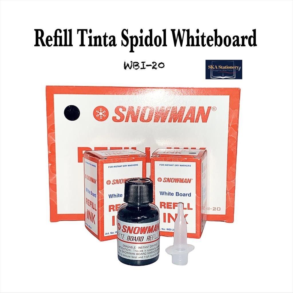 

Refill Tinta Ink Spidol Whiteboard Snowman WBI 20 (Pcs)