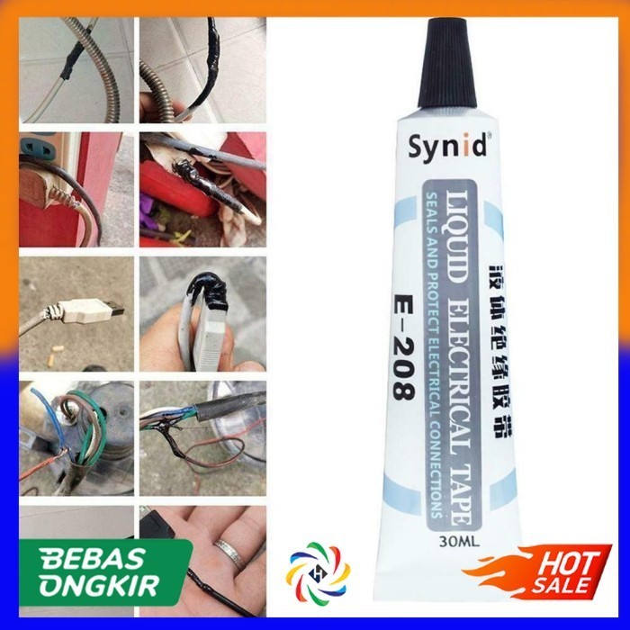 

Synid Liquid Electrical Tape Lem Isolasi Kabel Listrik 30ML - E208