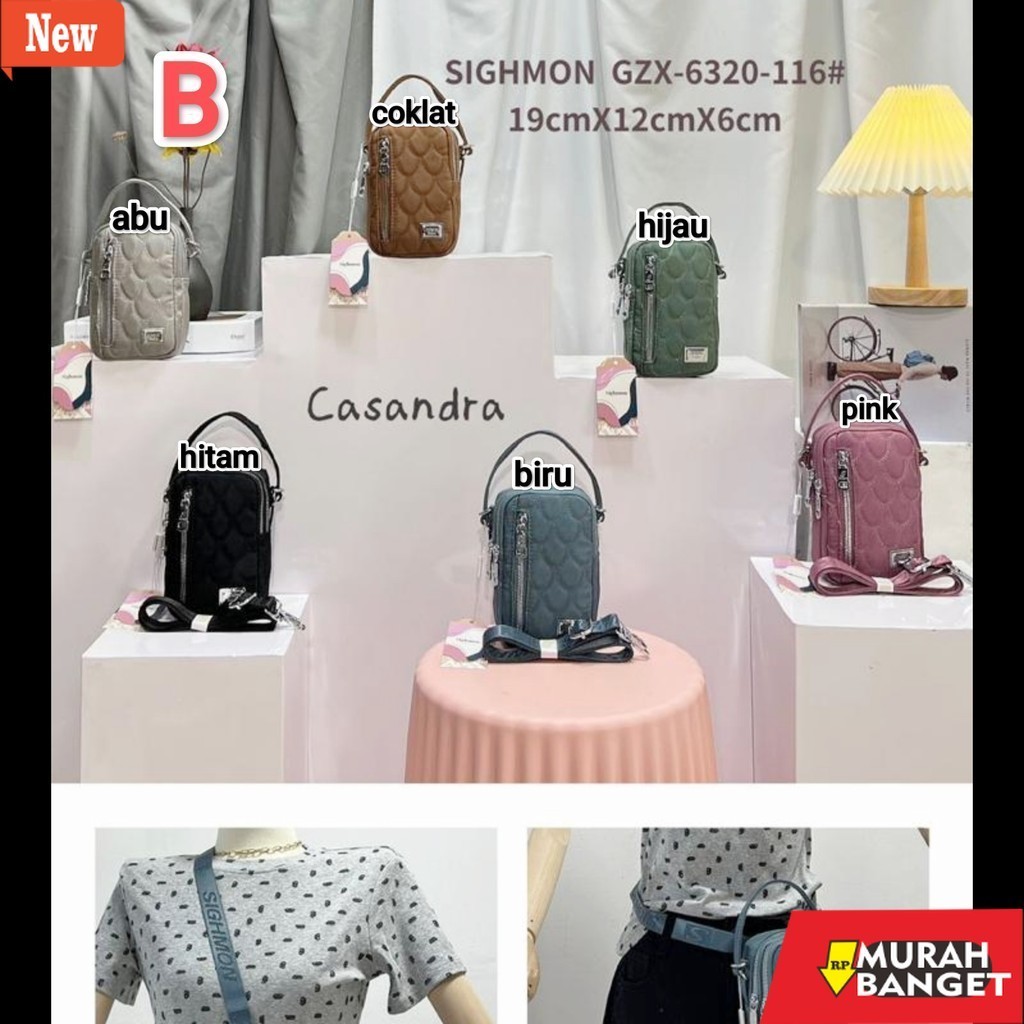 tas selempang wanita shopee haul Sighmon TERMURAH Tas selempang mini hp sling bag wanita ori asli im