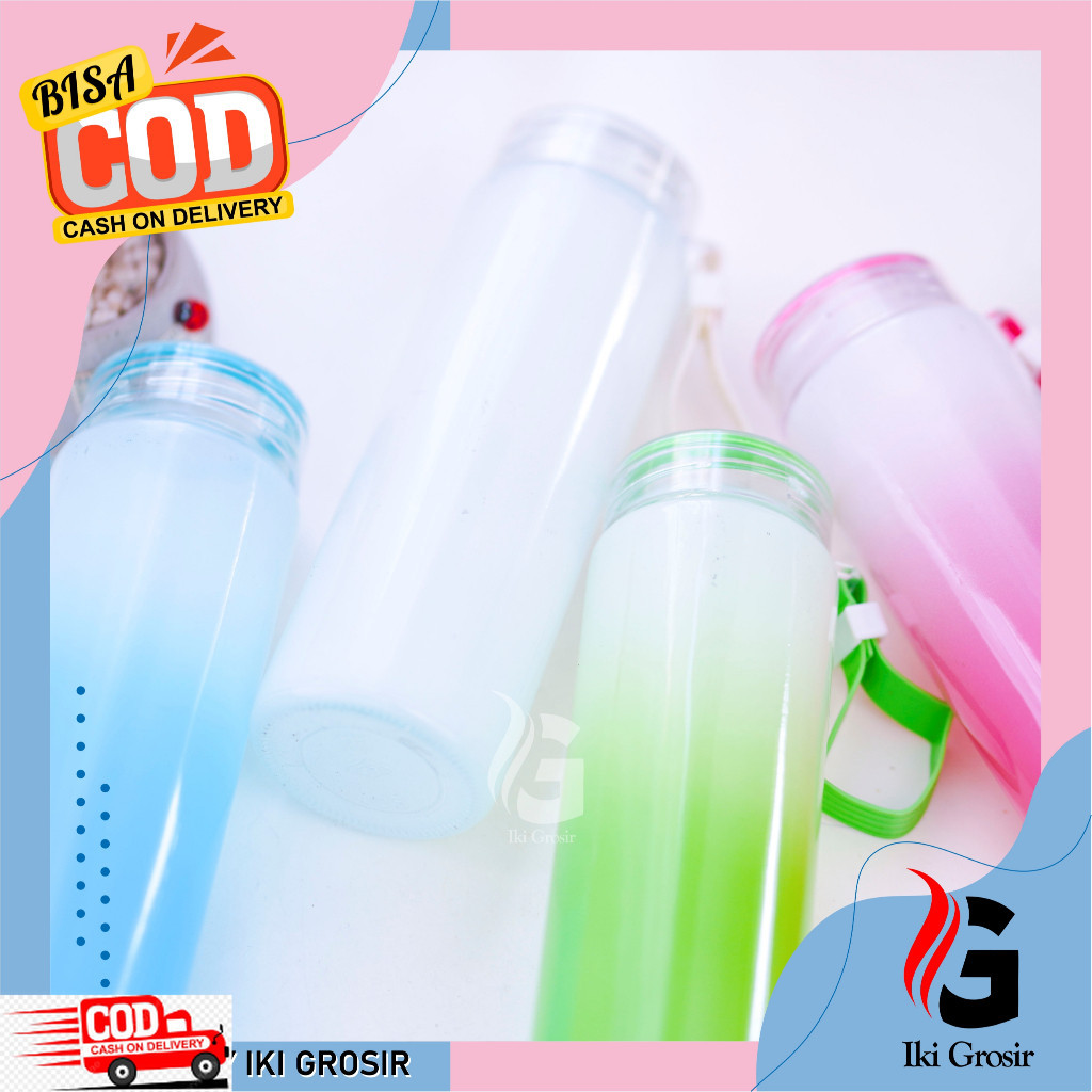 Botol Kaca Slim Gradasi Souvenir Tumbler Pernikahan