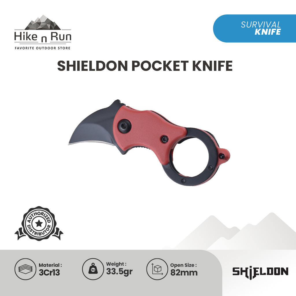 Pisau Lipat Survival Shieldon Pocket Knife MC-SK-76