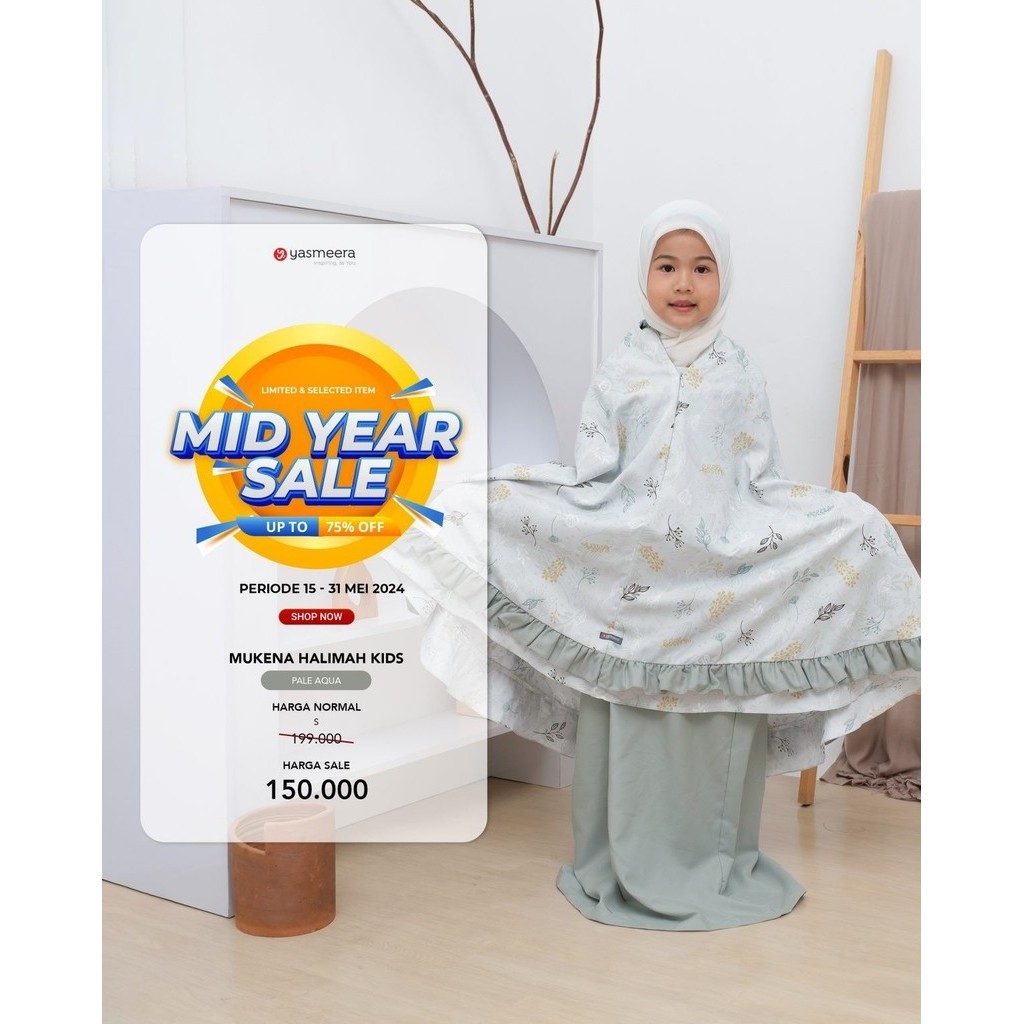 Mukena Wanita Dewasa dan Anak Tebaru Halimah by Butik Yasmeera