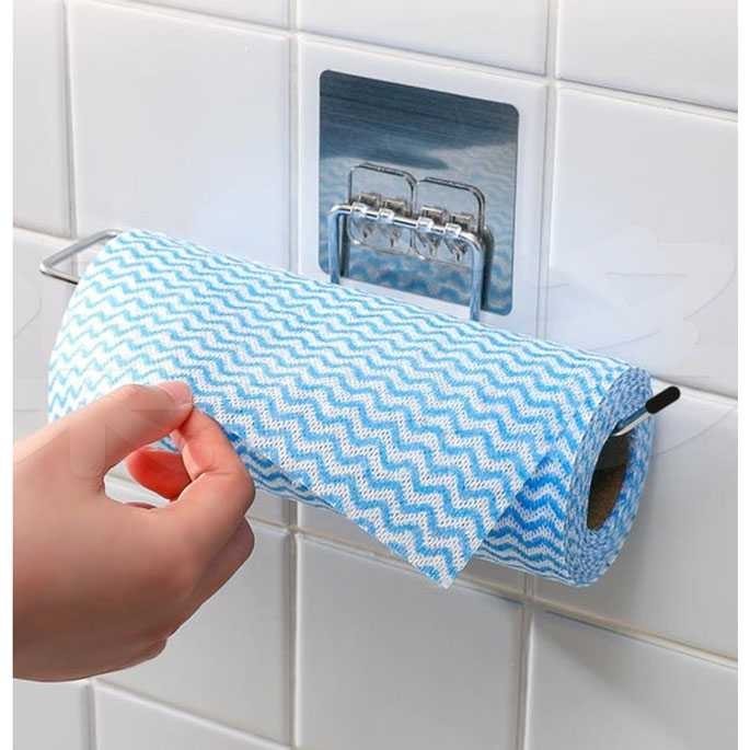 Gantungan Tempat Tisu Roll Gulungan Towel Rack Stainless Steel