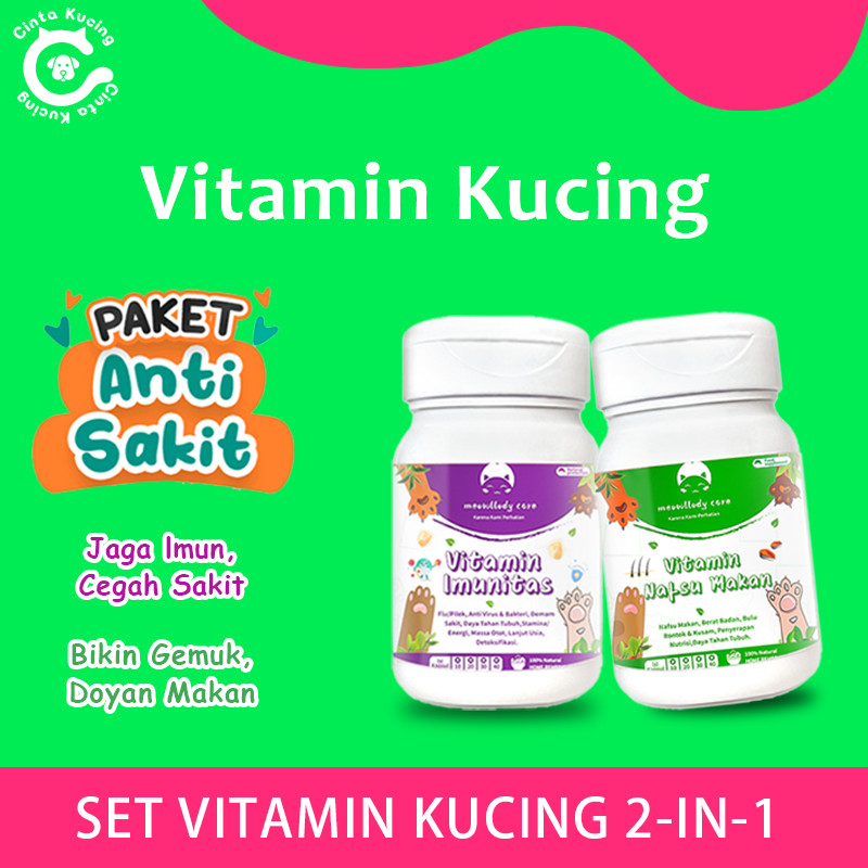 Vitamin Kucing Dua kombinasi vitamin kucing vitamin kucing lengkap vitamin kucing sehat