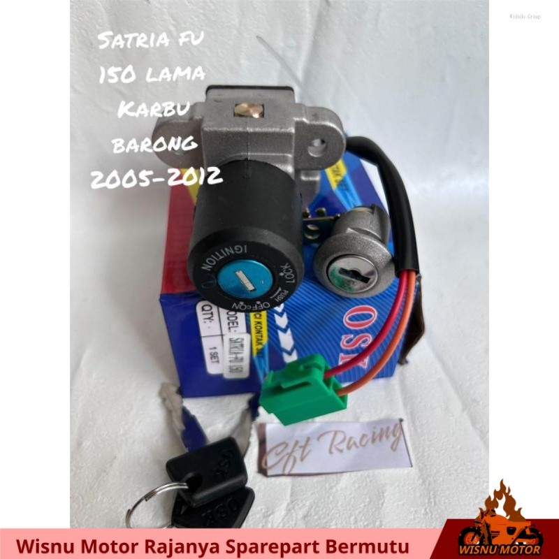 kunci kontak satria fu 150, kunci kontak assy suzuki satria fu 150 lama karbu