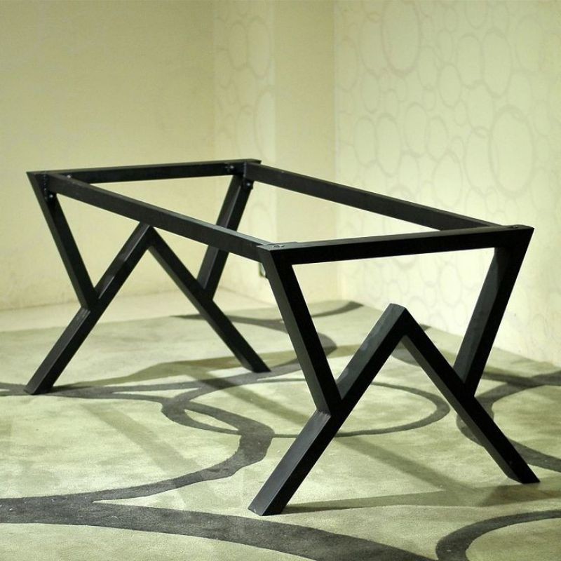 Kerangka meja besi hollow Galvanis 4x6 meja caffe Terbaru