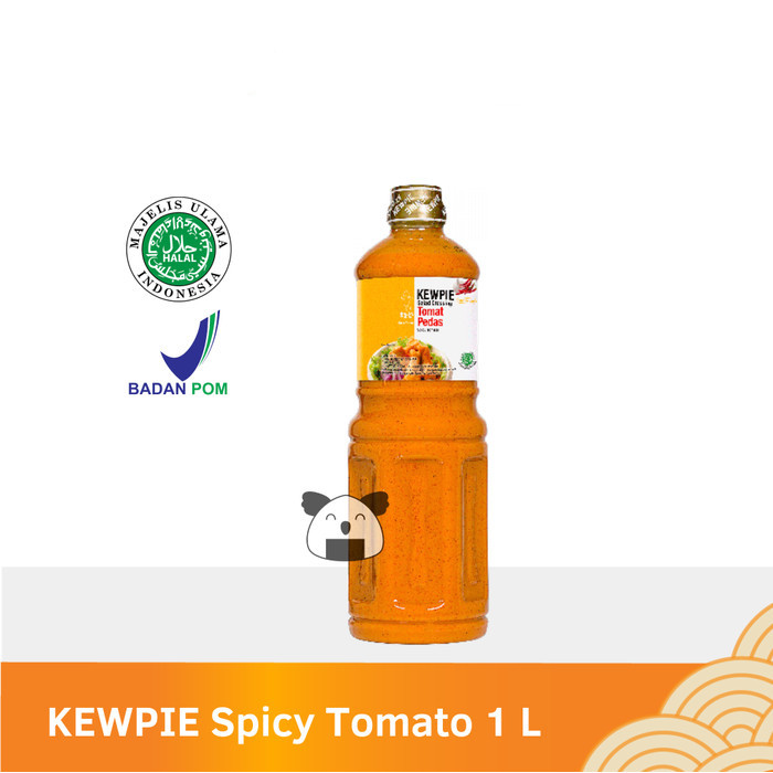 

Kewpie Tomat Pedas 1 Liter - Hot Spicy Tomato Salad Dressing Pedes