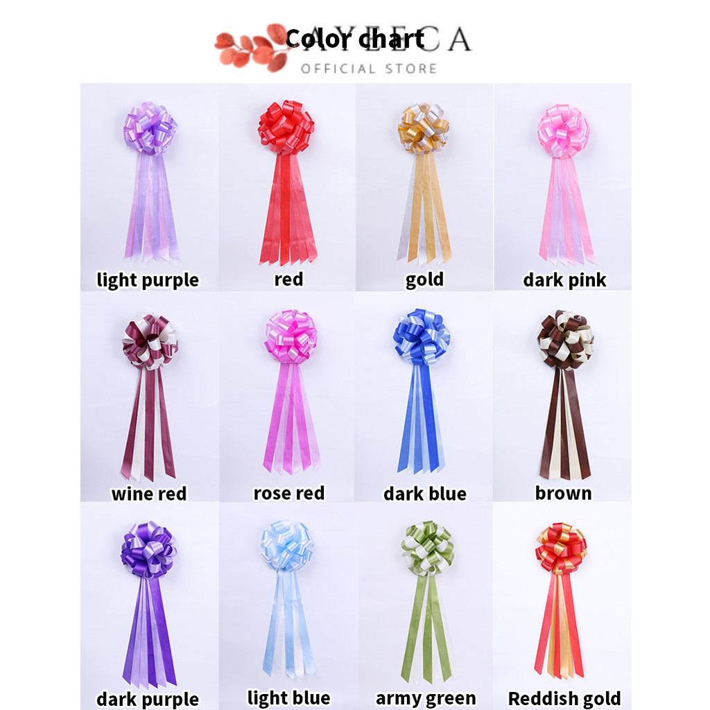 

AYEECA - Pita Tarik POM 30 LAZY 2 Warna Decoration Fresh Flower Packaging Plastic Pull Flowers Gift