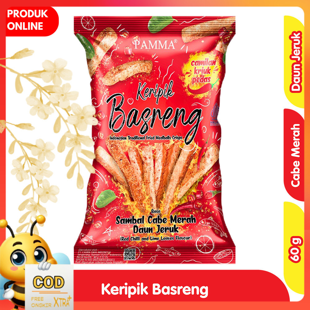 

Pamma Keripik Basreng Sambal Cabe Merah Daun Jeruk 60 g