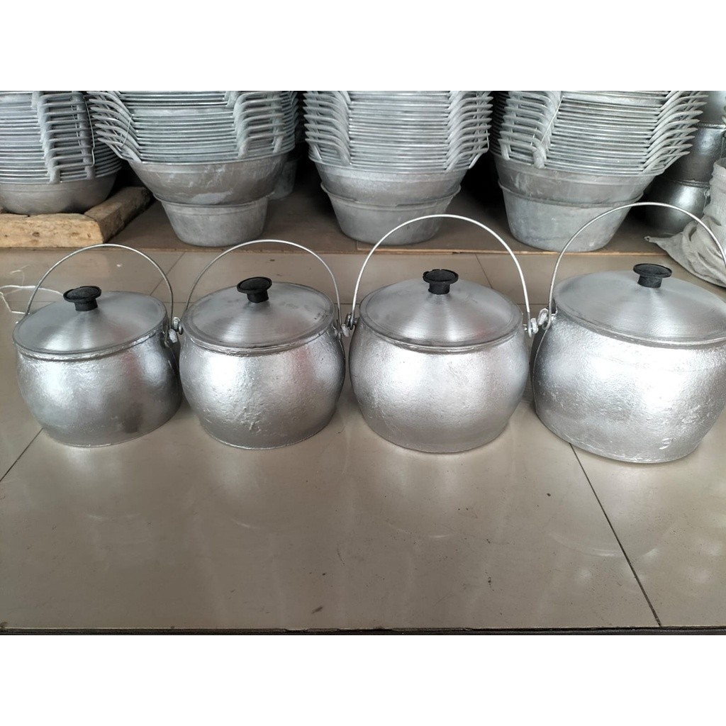 Panci Liwet  / Panci Kastrol / Periuk Aluminium tebal / Panci Alat Masak Rantang Tempat Nasi / Lauk 