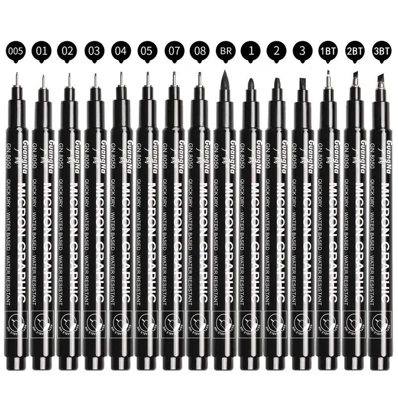 

6/9/15Pcs Markers Micro Pen Kawaii Manga Hand-painted Drawing Hook Line Pen Fastdry Waterproof Sketching for Art Sketch Supplies
