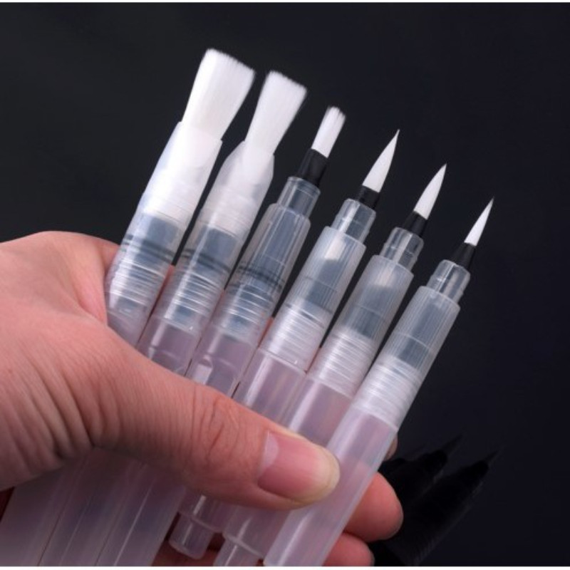 

Self Moistening Watercolor Brush Soft Nylon Hair Water Brush Pen for Calligraphy Acrylic Gouache Painting Art Supplies