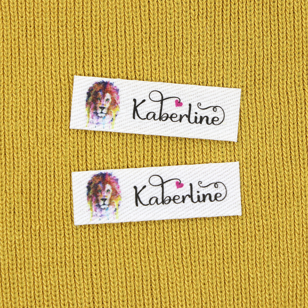 

Custom logo labels, Name iron on label, Custom Clothing tags, Organic Cotton Labels(YT214)