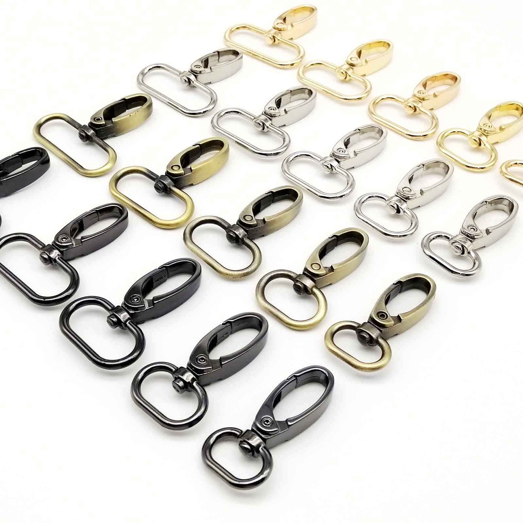 

High Quality Swivel Lobster Leather Bag Handbag Purse Shoulder Strap Belt Clip Trigger Buckle Key