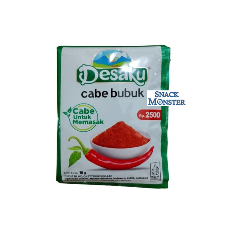 

Desaku Cabe Bubuk Sachet - Netto 15 gr
