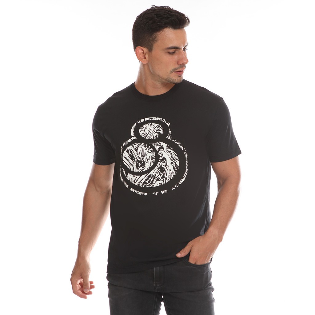 【COD】 Juice Ematic Kaos Pria Lengan Pendek Hitam CELLO MTSS14604-BLK Planet Surf Kaos Pria Atasan Pr