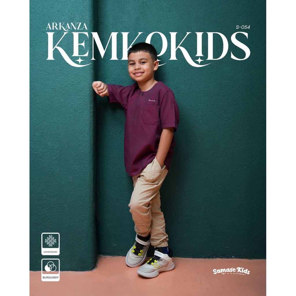 SAMASE S054 KEMKO KIDS | LENGAN PENDEK | KOKO ANAK