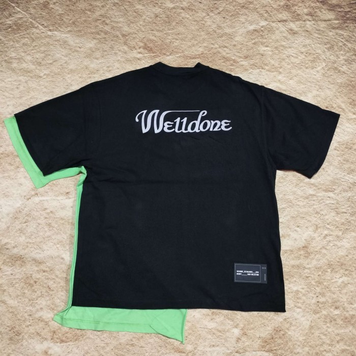 tshirt vintage pria WELLDONE reflektive kaos pria bagus size XL