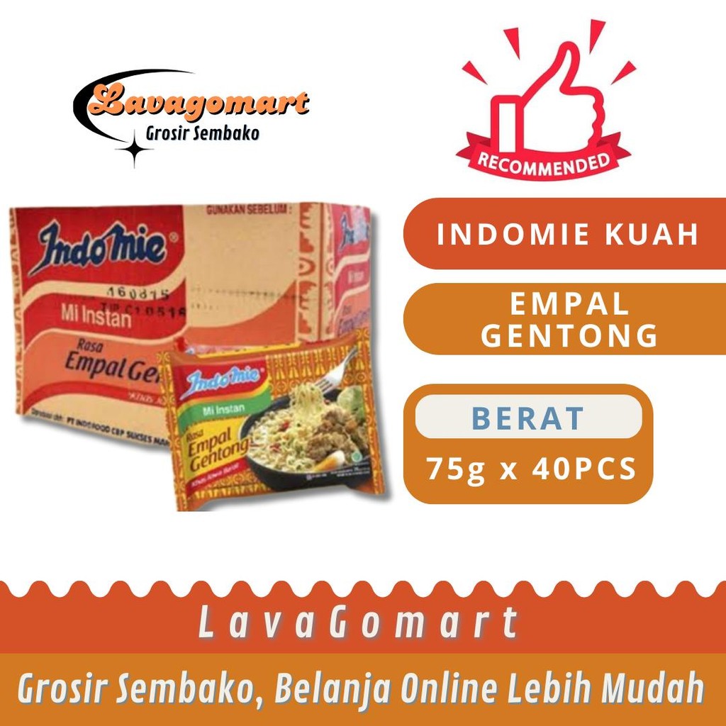 

INDOMIE KUAH EMPAL GENTONG 75g - 1 DUS - LAVAGOMART - BANDUNG