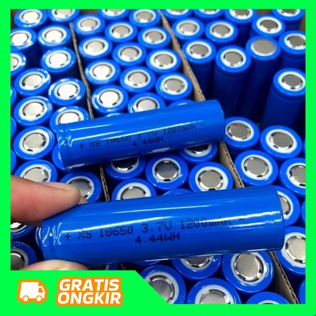 Baterai cas polos tipe 18650 baterai senter taktikal baterai microphone baterai powerbank cas 18650