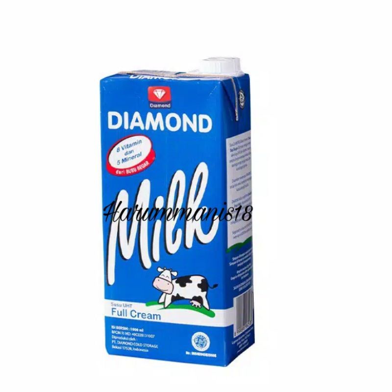 

pekanbaru / SUSU DIAMOND UHT FULLCREAM 1 LITER / SUSU DIAMOND 1LITER