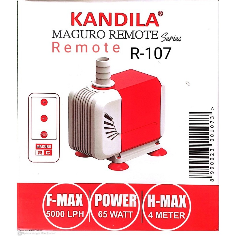 Mesin Pompa Kolam KANDILA REMOTE, seri MAGURO R 107 dan 108 - KD seri 107
