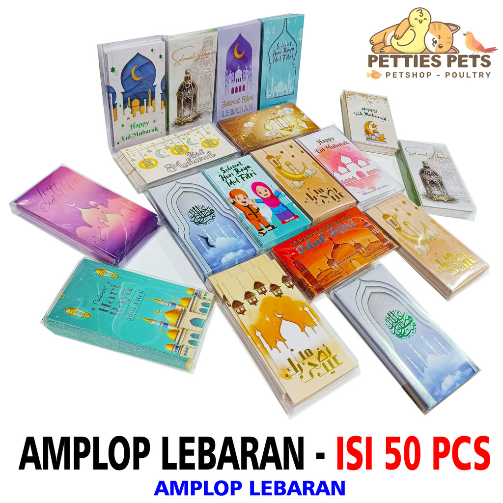 

PTS Amlop Panjang Muslim & Aesthetic pack 50 pcs / Amplop Lebaran Large Muslim Islam Hari Raya