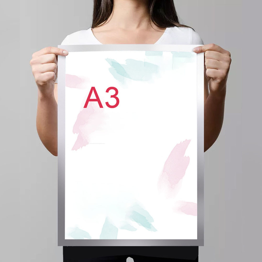 

Frame Stickers Magnetic Sign Holder with Transparent PVC Cover and Strong Magnetic Frame Perfect for Store Use