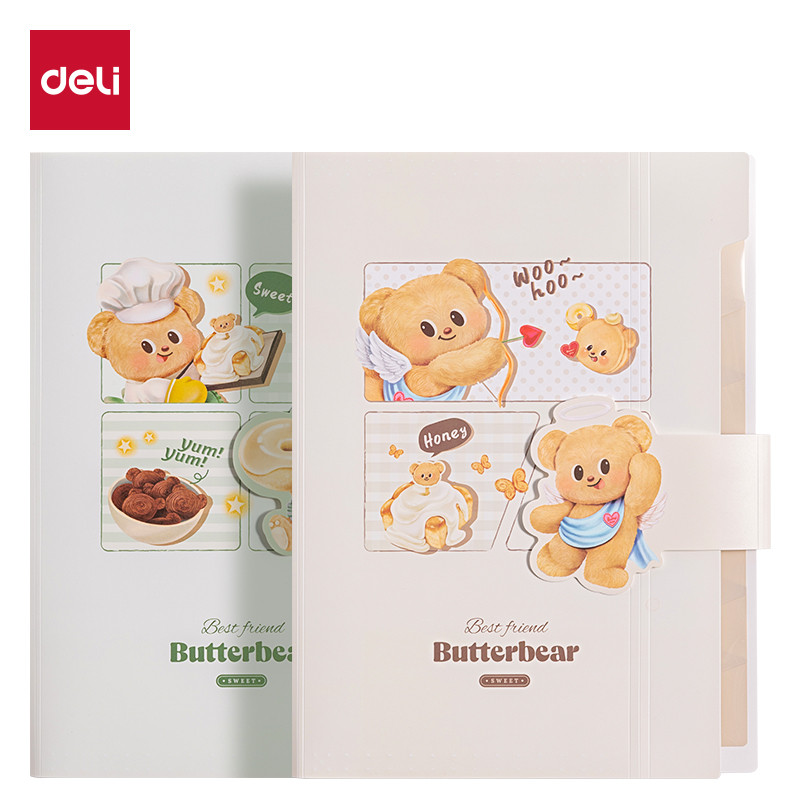 

Deli x Butterbear | Map Dokumen (Expanding File) | A4 | 8 Pocket | HY602