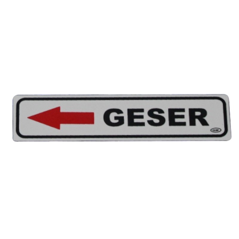 

GM LABEL GESER KANAN & GESER KIRI / STIKER GESER KANAN KIRI / TULISAN ACRYLIC GESER KANAN DAN KIRI