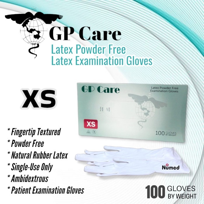 Sarung Tangan Medis Latex Original GP Care | Latex Free Powder Gloves