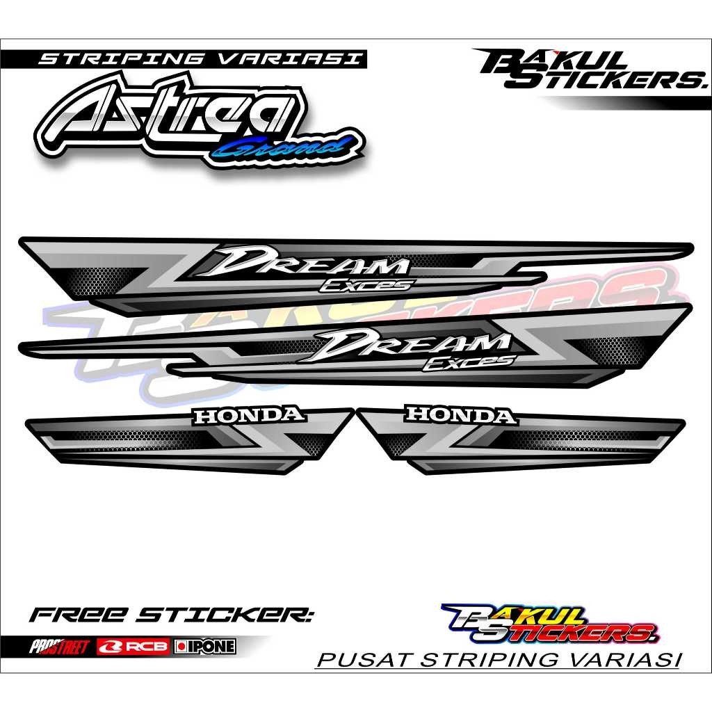 Striping Variasi Honda Astrea Grand / Sticker List Variasi Motor Honda Astrea Grand