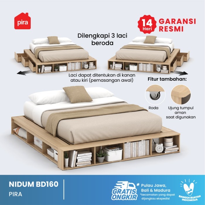 PIRA -  NIDUM BD160 Divan / Tempat Tidur dengan Laci Penyimpanan