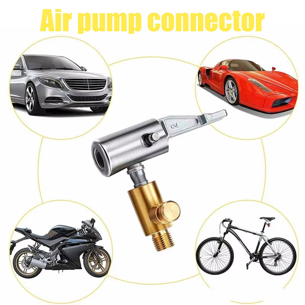 Mobil Ujung pompa angin Kepala Pompa Ban Kuningan Adaptor Pompa Ban Inflation Pump Air Chuck Tire Ch