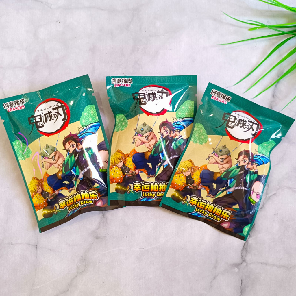 

THE VIRAL STORE PENGHAPUS MISTERY BAG DEMON SLAYER SETIP STIP ERASER LUCU UNIK KARAKTER PLASTIC ALAT TULIS KANTOR SEKOLAH ANAK-ANAK LUCKY DRAW